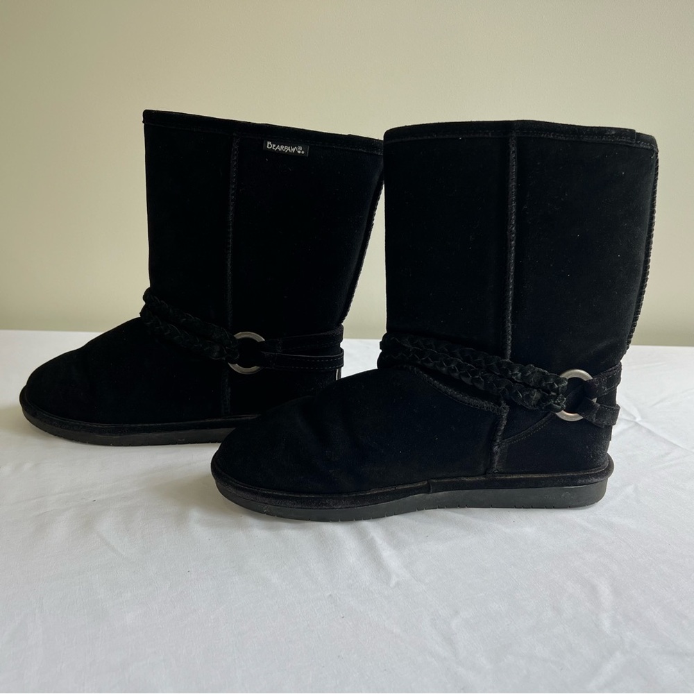 BearPaw Black Boots, Size 11